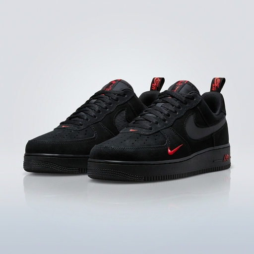 NIKE AIRFORCE BLACK RED