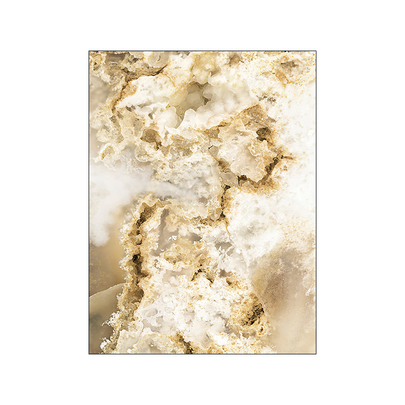Nordic Modern Canvas Art Wall Painting Gold Foil Beach